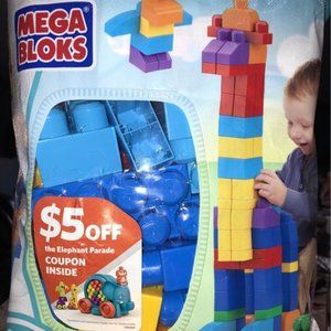 Mega bloks first builders bag(DCH63) 80 piece NEW